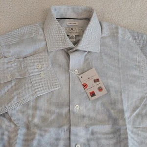 Camisa Joseph Abboud Cotonificio Albini Para Hombres 15 32/33 Manga Larga Con Botones - Imagen 1 de 15