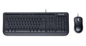 Microsoft APB-00008 Wired Desktop 600 DE keyboard USB QWERTZ Black Black, G ~E~ - Bild 1 von 1
