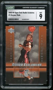 DWYANE WADE 2003-04 Upper Deck Rookie Exclusives #5 Heat Rookie RC CGC 9 Mint - Picture 1 of 2