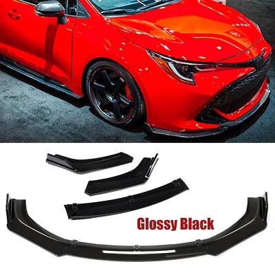 For Toyota Matrix 2003-14 Front Bumper Lip Body Kit Spoiler Splitter Gloss Black - Image 1 of 4