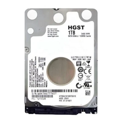 HGST HTS541010B7E610 1TB 5400 RPM SATA III 6Gbps 2.5" Laptop Hard Drive HDD - Image 1 of 3
