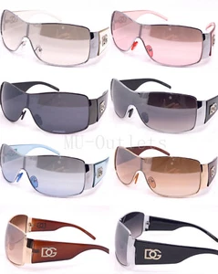 NUEVAS Gafas de sol para mujer y hombre envolventes sin montura de diseñador de moda tonos retro ovalados (#853) - Imagen 1 de 7