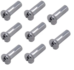 8 x SAPIM 14mm SILVER ALLOY POLYAX NIPPLES for 14 gauge 2mm fits DT & Pillar - Picture 1 of 1