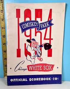 3 Sept 1954 Chicago White Sox Program v Indians Scored Doby HR🔥 - Picture 1 of 7