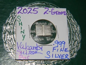 2 Gramm Silberbarren - VALCAMBI SUISSE BARREN .999 Feinsilber !! HOCHWERTIG!! - Bild 1 von 4
