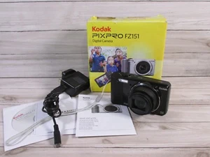 Kodak Digitalkamera PixPro FZ151 16.1MP schwarz mit 4GB SD-Karte einwandfrei - Bild 1 von 16