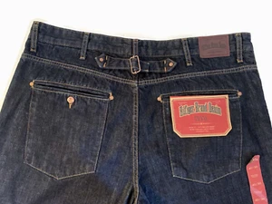 Hilfiger Rebel Slim Button Fly Men's Jeans Denim Size 40 x 30 Color Dark Blue - Picture 1 of 14