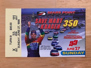 1999 SEARS POINT 350 TICKET STUB AND PROGRAM JUNE 27TH - Picture 1 of 10