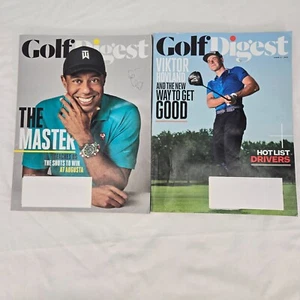 2 - Golf Digest Magazines Tiger Woods, The Masters 2020 & Viktor Hovland 2021 - Bild 1 von 11