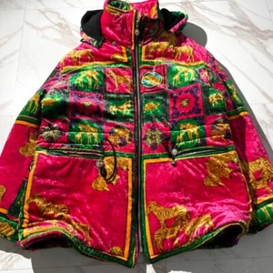 Versace Medusa Down Jacket Men's Multicolor Rare Size XL Men - Picture 1 of 11