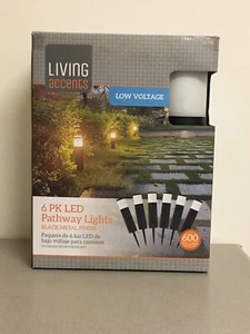 Living Accents 56104X6 Black/White Low Voltage 9 W LED Pathway Light 6 pk - Picture 1 of 3