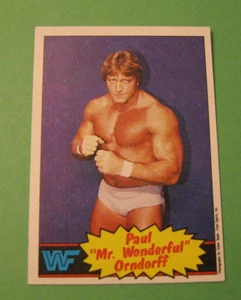 1985 WWF Wrestling Superstar PAUL ""MR. WONDERFUL"" DRNDORFF Karte # 5 - Bild 1 von 2