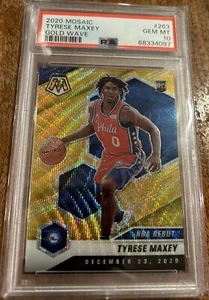 TYRESE MAXEY GOLD WAVE ROOKIE #263 PSA 10 - Picture 1 of 2