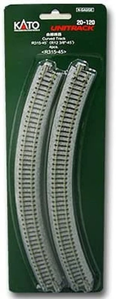 Kato 20-120 315mm Model Train 12 3/8 45º Curve Track R315-45 N Unitrack Japan - Image 1 of 1