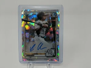 2020 BOWMAN Chrome ATOMIC/CRACKED ICE AUTO 1st Bowman XAVIER EDWARDS /100 - Picture 1 of 2