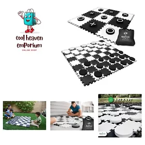 Games - 2-in-1 Reversible Giant Checkers & Tic Tac Toe Game 4ft x 4ft - 100% ... - Picture 1 of 7