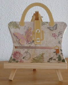 Geschenkverpackung Handtasche, Karte, Geldgeschenk, Kissenschachtel Handarbeit - Bild 1 von 7