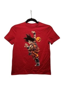 New Dragon Ball Z Goku Gap Kids Medium DBZ Anime Manga Red Cotton Tee - Picture 1 of 4