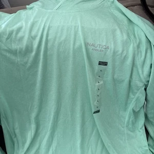 Camisa de pesca Nautica verde aguamarina pescador manga larga TALLA L - Imagen 1 de 6