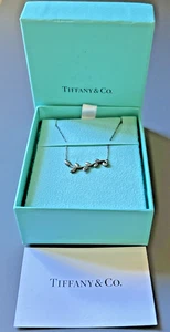 Tiffany & Co. New in Box Olive Leaf Sterling Silver Necklace 18" chain - Picture 1 of 4