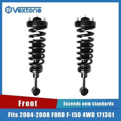 Pair 4WD Front Left Right Struts for Ford F-150 2004 2005 2006 2007 2008 F150 - Image 1 of 4
