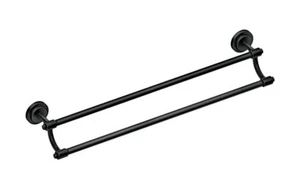 Moen DN0722BL Iso 24-Inch Double Towel Bar in Matte Black - Picture 1 of 2