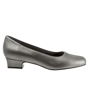 Trotters Doris T3235-041 Womens Gray Extra Narrow Pumps Heels Shoes - Picture 1 of 8