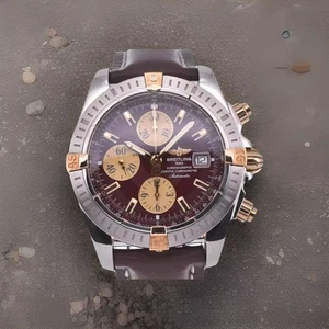 BREITLING Chronomat Evolution Automatic Men's Watch 18k 750 Gold. B13358 - Picture 1 of 10