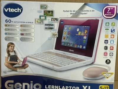 Vtech Kindercomputer School & Go Genio Lernlaptop XL silber 40 Lernspiele WLAN - Bild 1 von 4