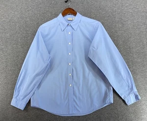 Camisa LL Bean Azul Para Mujer Talla Mediana Abotonada Manga Larga Cuello - Imagen 1 de 11