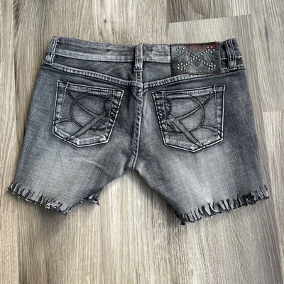 Y2K PEPE JEANS LONDON Pantalones Cortos Denim Negros Talla 24 De Colección Hip Hop Tiro Bajo Grunge Foto 1 de 4