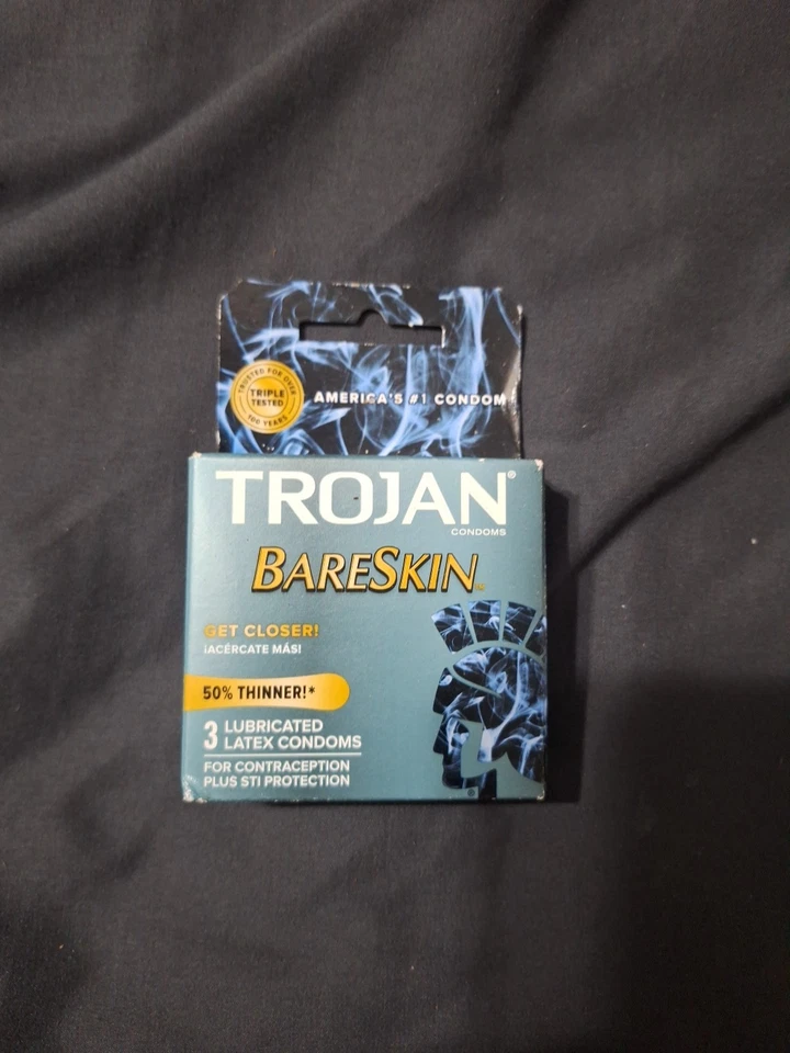 Preservativos Trojan lubrificados com pele de bareskin 50% mais finos  - Imagem 1 de 1
