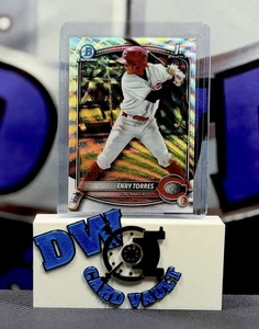 Refractor de onda Bowman Chrome Prospects 2025 #BCP168 Enry Torres #96/100 - Imagen 1 de 2