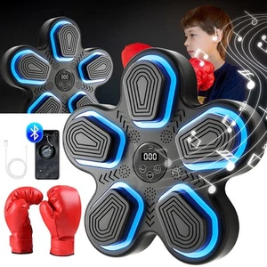 Music Boxing Machine Punching Trainer for Kids Wall Mounted Target with Gloves - Picture 1 of 12