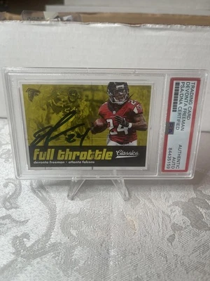 DeVonta Freeman Atlanta Falcons Full Throttle Autographed Football Trading Card - Image 1 of 2
