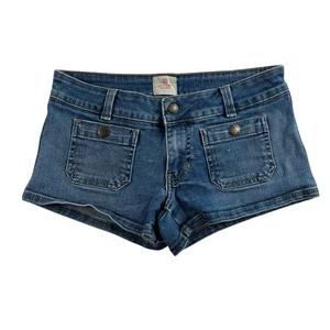 Vintage Y2K Abercrombie Gr. 14 Mädchen Jeans kurze Shorts Denim Preppy Coquette - Bild 1 von 13