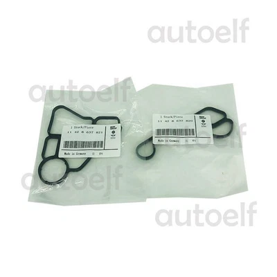 BMW Engine Oil Filter Housing Gasket & Cooler Seal Set 11428637820 / 11428637821 - Image 1 of 2