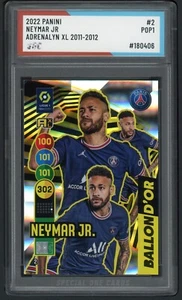 2022 PANINI NEYMAR JR ADRENALYN XL 2011-2012 #2 SOC POP1 AUTHENTICATED - Picture 1 of 2