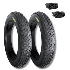 2 COPERTONI 20X4.00 + CAMERE PNEUMATICI X FAT BIKE E-BIKE BICI RUOTE 20" GOMME - Imagen 1 de 6