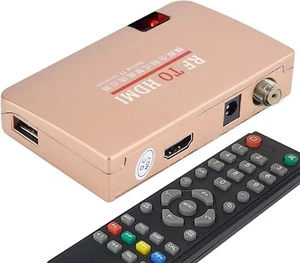 RF Demodulator Coax to HDMI UHF Modulator VHF Adapter Coaxial Converter Beige - Picture 1 of 4