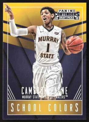 Selecciones del draft Panini Contenders 2015-16 colores escolares Cameron Payne RC #7 Murray Foto 1 de 2