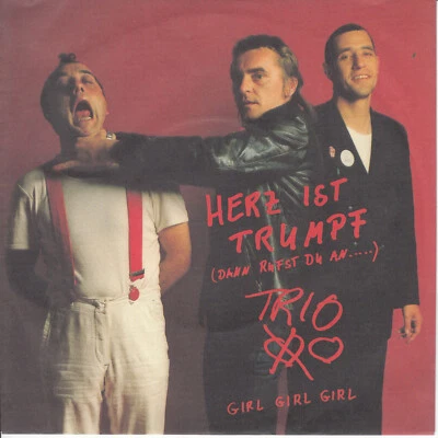 7"  TRIO   Herz ist Trumpf      MINT - Bild 1 von 3