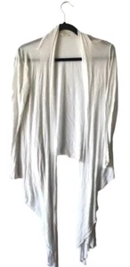 PHANUEL Womens Sweater White Open Front Wrap Lightweight Cardigan Small/Medium - Picture 1 of 4