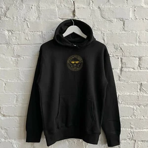 Actual Fact MF Doom Designer Medusa Embroidered Black Hoodie Hooded Sweatshirt