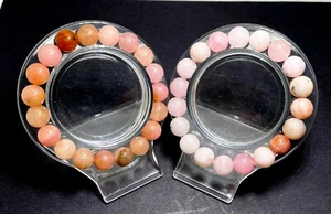 Bracciale Energia Reiki Pietra Preziosa Tonda Liscia Quarzo Pesca Rosa Chiaro PGB171 - Foto 1 di 6