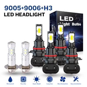 For Chevy C1500 1988-1998 Combo LED Headlights High/Low Beam + Fog Light Bulb LX - Picture 1 of 15