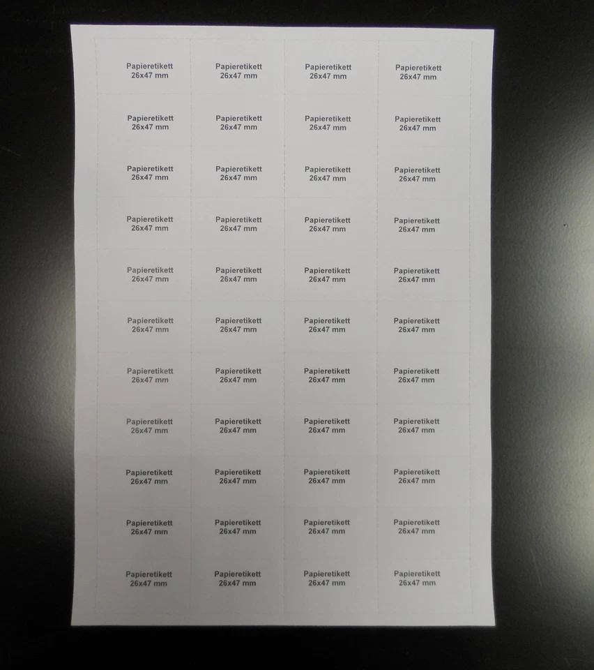 GOEDE24 Etiketten 50 Bögen 4,2x2,7 cm 42x27mm Preisetiketten Einleger weiß perforiert