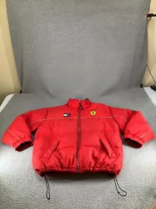 Vintage Tommy Hilfiger Jacke Herren XL Rot Ferrari Racing Limited Edition Puffer - Bild 1 von 23