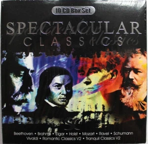SPECTACULAR CLASSICS [NEW 10 CD BOXSET] MOZART, BEETHOVEN, ELGAR, VIVALDI, HOLST - Picture 1 of 4