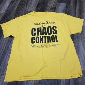 Chaos Control Concert Yellow Shirt 2XL Political Voodoo Florida Keys - Picture 1 of 13